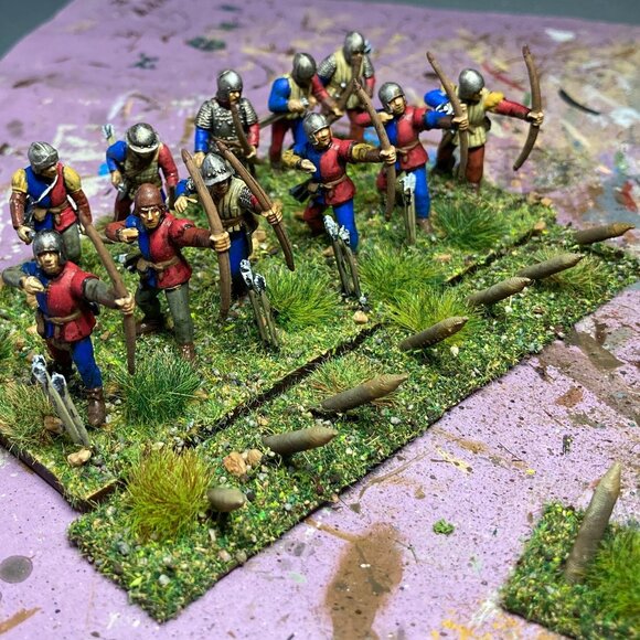 Scenery Pack Archers Stakes Warhammer Wargames Tabletop Games 28mm 25mm Scale - Picture 1 of 11